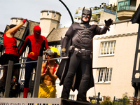 batman and spiderman Abbotsford, British Columbia, Canada, North America