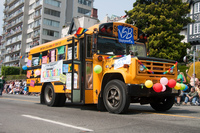 vsb school bus Abbotsford, British Columbia, Canada, North America
