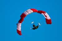 view--three parachutes Abbotsdord, British Columbia, Canada, North America