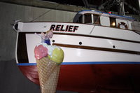 ice cream boy and the relief boat 