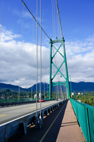 Views from Lion Gate Bridge at daylight Vancouver,  British Columbia,  Canada, North America