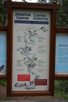 map of johnston canyon 